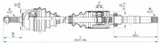 привод правый Citr DRS6184.00 OPEN PARTS
