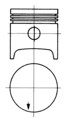 поршень VW 91 334 700 KS
