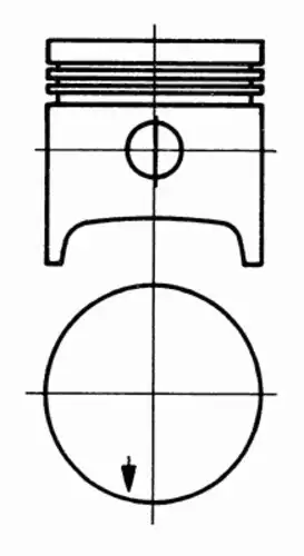 поршень VW 91 334 701 KS
