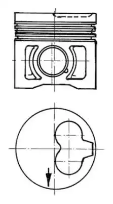 поршень VW 91 386 960 KS