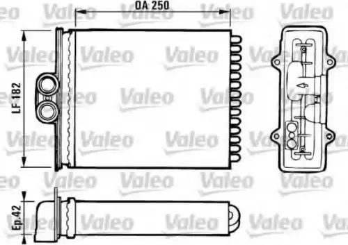 Радиатор печки VALEO 812118