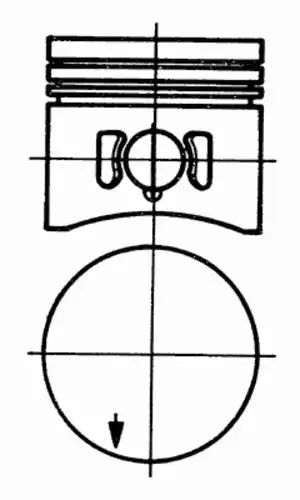 поршень VW 93 084 600 KS