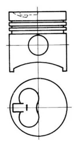 поршень Fiat 93 844 970 KS