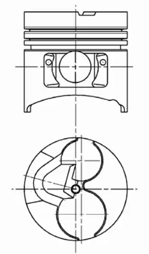 поршень Mits 94 374 710 KS