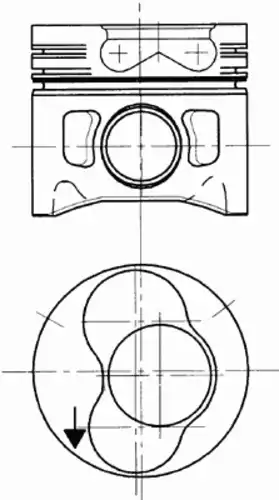 поршень VW 94 499 720 KS