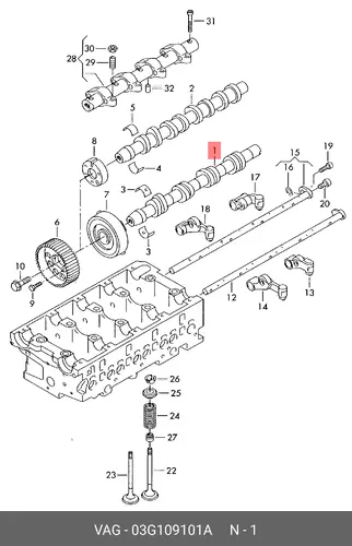 Распредвал VAG 03G 109 101A