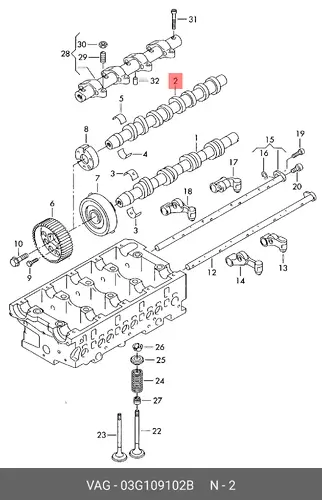 Распредвал VAG 03G 109 102B