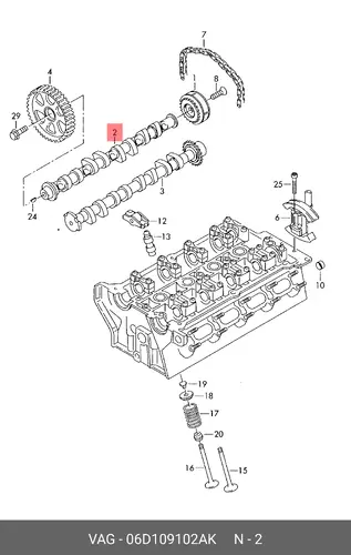 Распредвал VAG 06D 109 102 AK