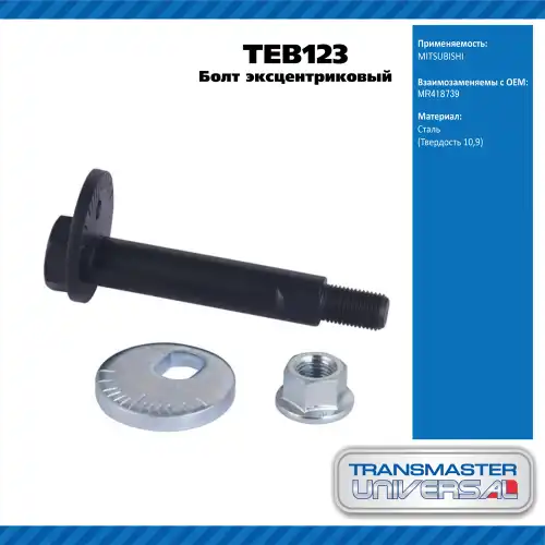 Болт эксцентриковый комплект TEB123 TRANSMASTER