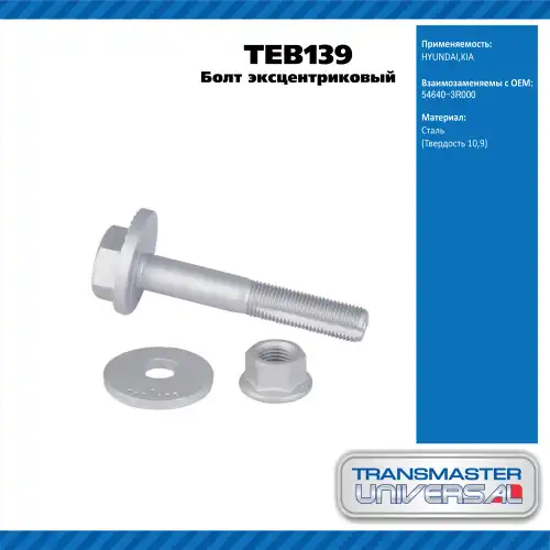 Болт эксцентриковый комплект 92133 TEB139 TRANSMASTER