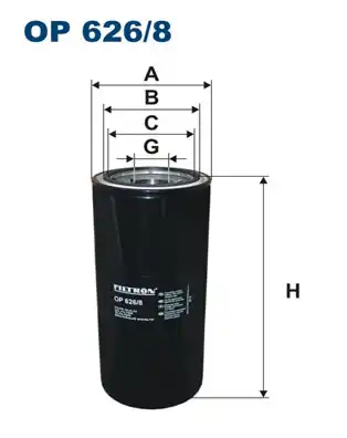 Фильтр масляный FILTRON OP 626/8