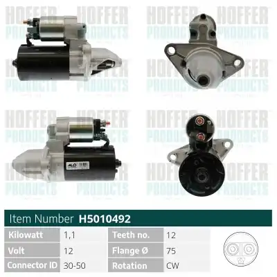 Стартер HOFFER H5010492