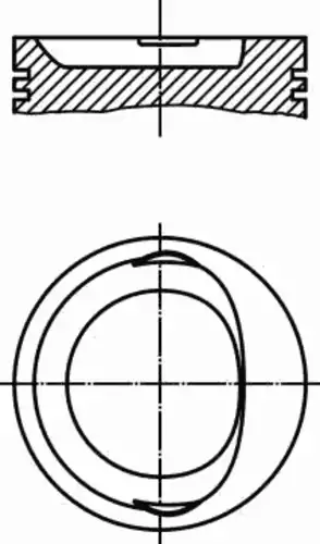 Поршень 568 10 02 MAHLE