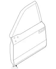 DOOR ASY - FRONT ML3Z1620124E FORD