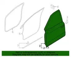 DOOR ASY - FRONT ML3Z1620124E FORD