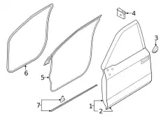 DOOR ASY - FRONT ML3Z1620124E FORD