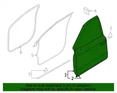 DOOR ASY - FRONT RL3Z1020125B FORD