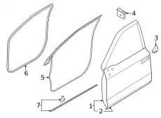 DOOR ASY - FRONT RL3Z1020125B FORD