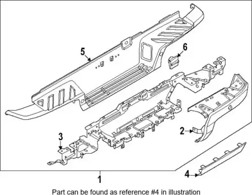 BUMPER - EXTENSION N1WZ17F828H FORD