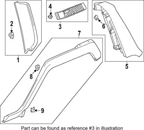 F-MOLDING 85106179 GM