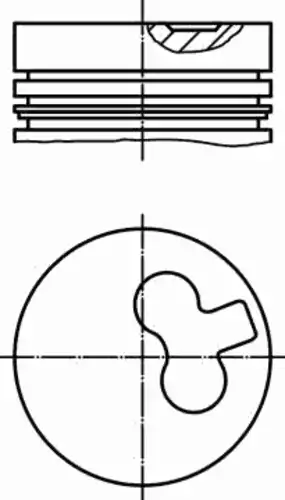 Поршень 607 31 01 MAHLE