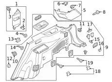 LAMP ASY - LUGGAGE COMPARTMENT RB5Z13776AC FORD