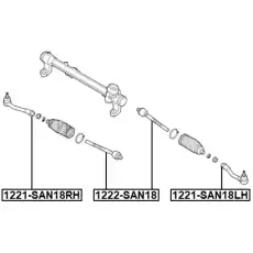 Рулевая тяга FEBEST 1222-SAN18