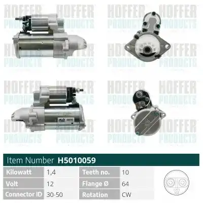 Стартер HOFFER H5010059