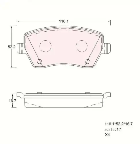 Тормозные колодки дисковые S&K SKBP1012