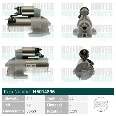 Стартер HOFFER H5014896