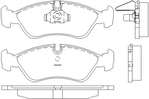 Тормозные колодки дисковые MINTEX MDK0107