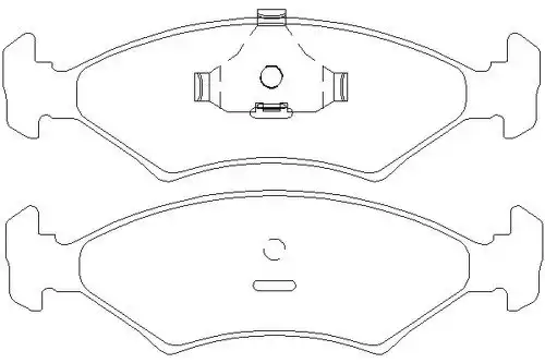 Тормозные колодки дисковые MINTEX MDK0033