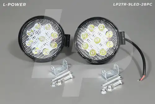 Фара рабочего света L-POWER LP27R-9LED-28PC