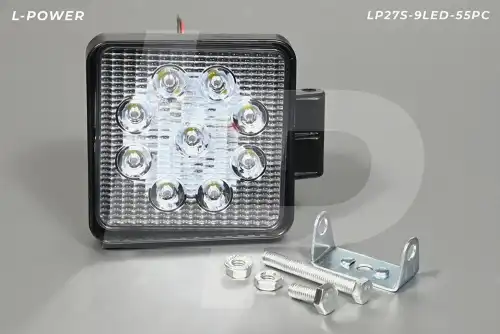 Фара рабочего света L-POWER LP27S-9LED-55PC