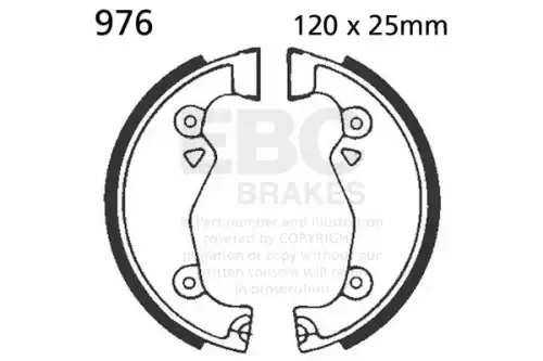 Тормозные колодки дисковые EBC 976