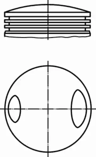 Поршень 081 62 02 MAHLE
