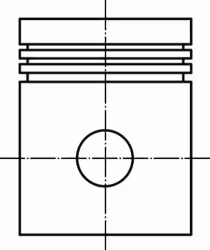 Поршень 013 30 00 MAHLE