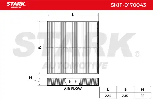 Салонный фильтр STARK SKIF-0170043