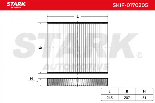 Салонный фильтр STARK SKIF-0170205