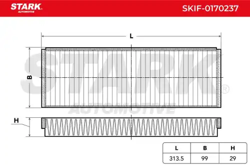 Салонный фильтр STARK SKIF-0170237
