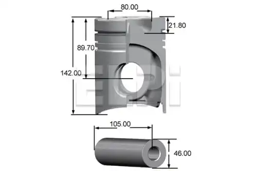 Поршень LP181 2830 STD ELPI