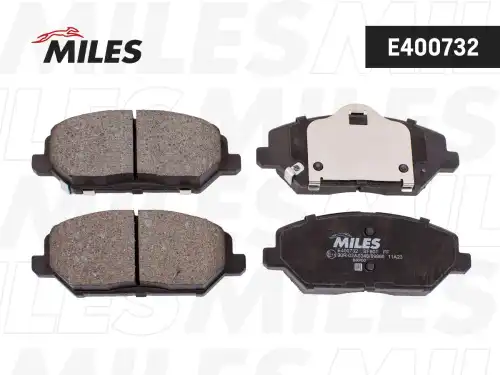 Тормозные колодки дисковые передняя ось MILES E400732