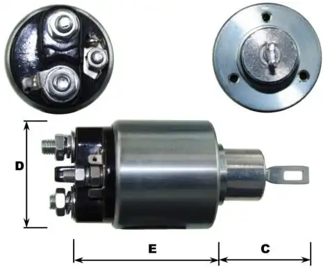 реле стартера втягивающее \MB, OPEL, PUCH E-CLASS E 300 D 93>95, E-CLASS E 300 D 95>97, E-CLASS E 30 E9039 GHIBAUDI