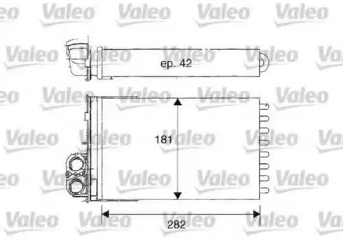 Радиатор печки VALEO 812181