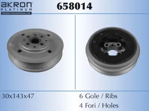 Шкив коленвала MALO 658014