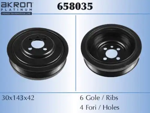 Шкив коленвала MALO 658035