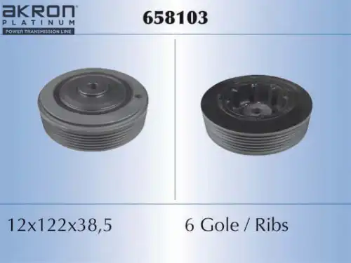 шкив коленвала Ren 658103 MALO