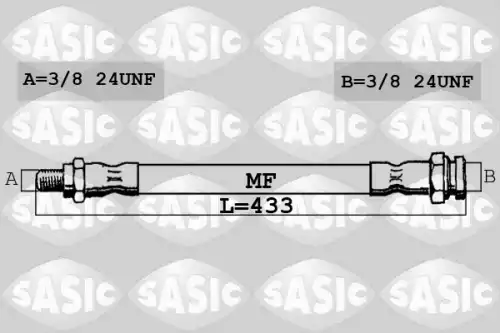 шланг тормозной перед. Ren SBH4085 SASIC