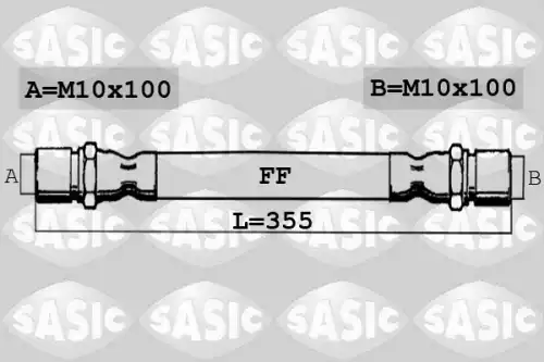 шланг тормозной задн. Ford SBH6332 SASIC