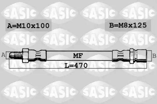 шланг тормозной перед. Citr SBH0137 SASIC